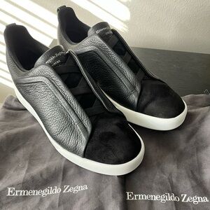 Zegna Men’s Triple Stitch Shoe.  Size 8 US